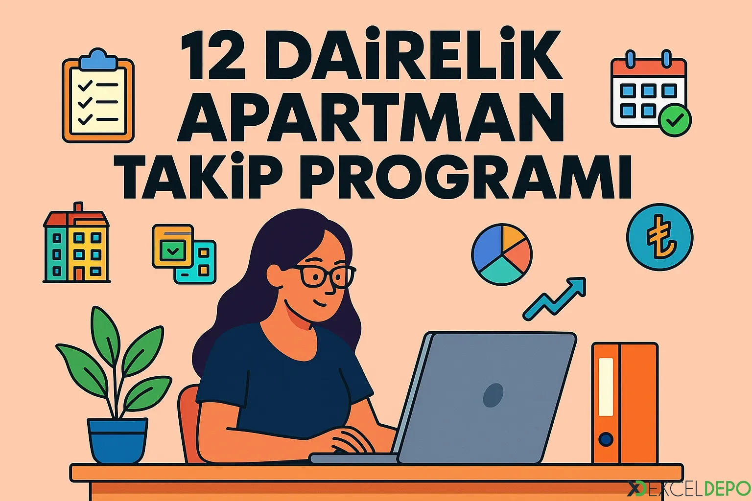 12 Dairelik Apartman Takip Programı