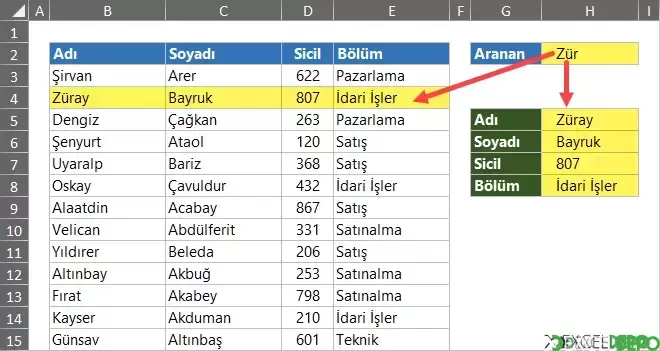 Düşeyara Formülünde Joker Karakter Kullanımı