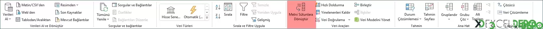 Metni Sütunlara Dönüştür