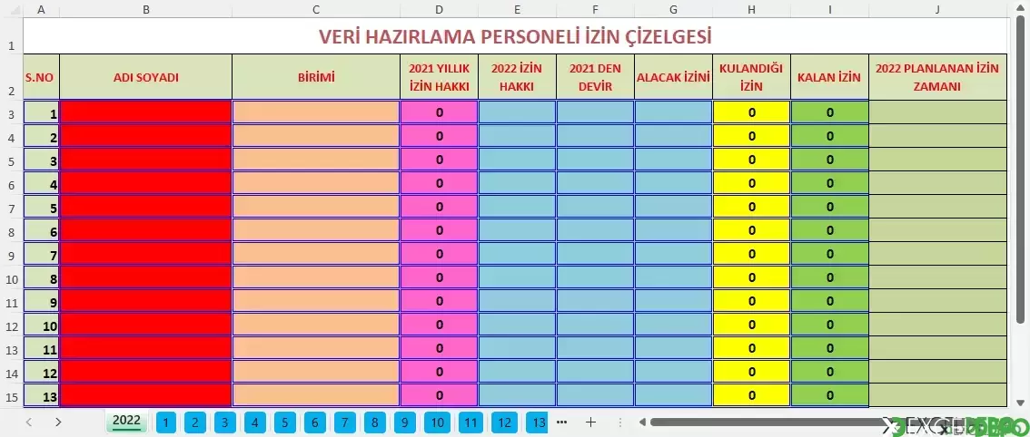 Yıllık izin Takip