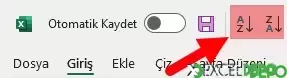 Sıralama Düğmeleri
