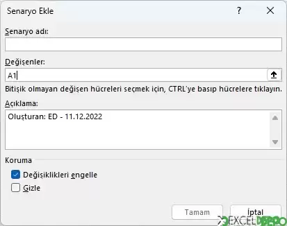 Senaryo Ekle