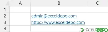 E-Posta veya Web Adreslerine Köprü Oluşturmayı Engelleme