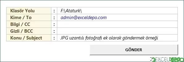 Fotoğrafları E-Posta Eki Olarak Gönderme
