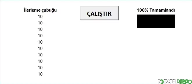 İlerleme Çubuğu Yapma