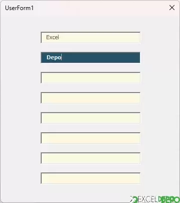 Aktif Textbox Nesnesinin Arka Planını Renklendirme