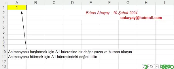 Sağa Sola Kayan Yazı Animasyonu Yapma
