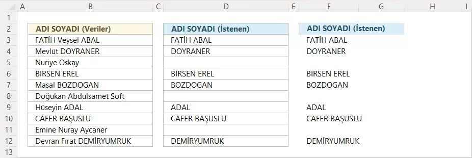Tamamı Büyük Harfle Yazılanları Yazdırma