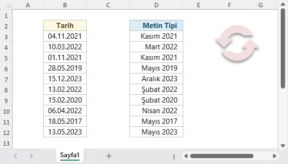 Makro ile Tarihi Metne Çevirme