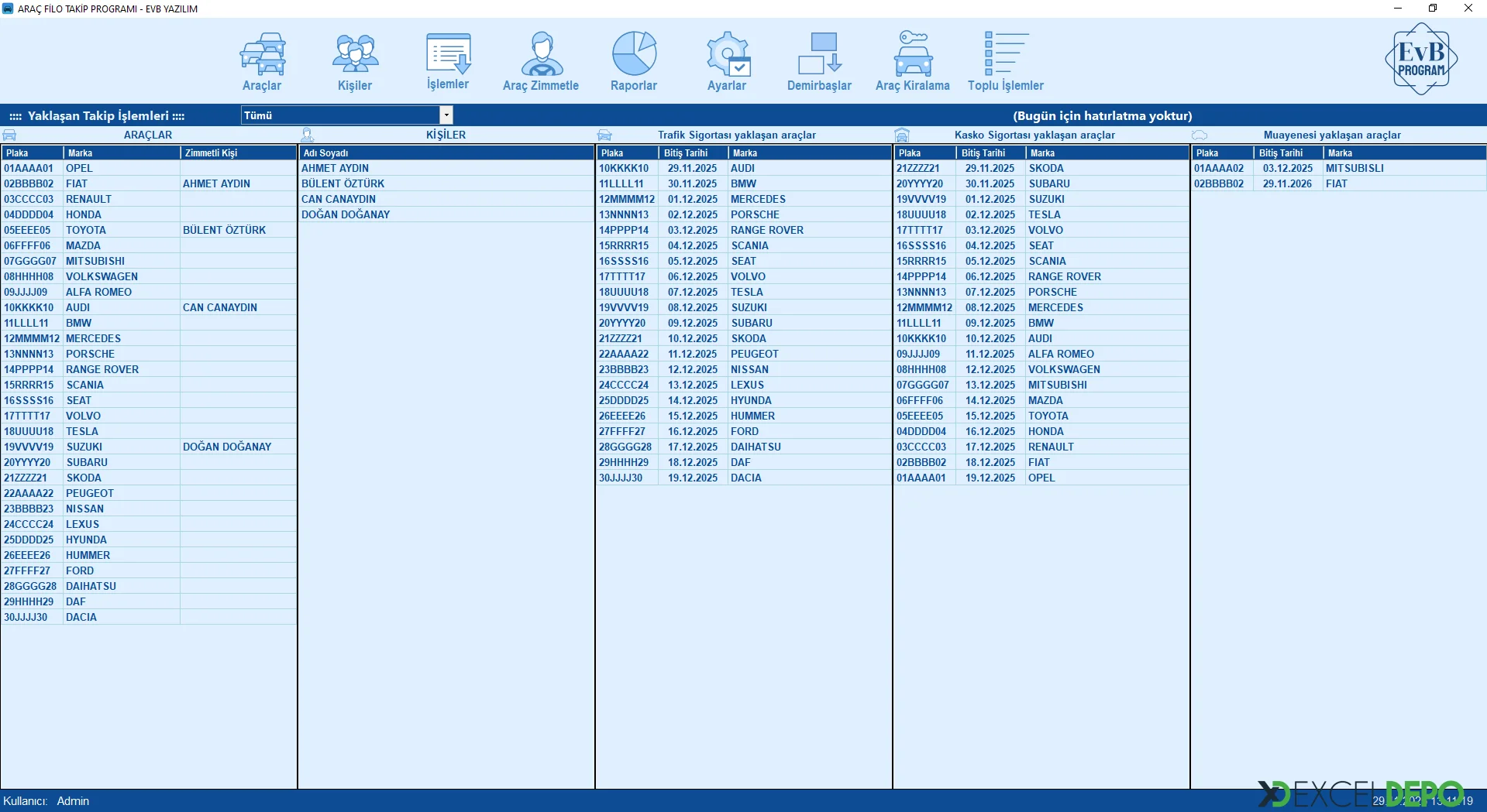 Araç Filo Takip Programı