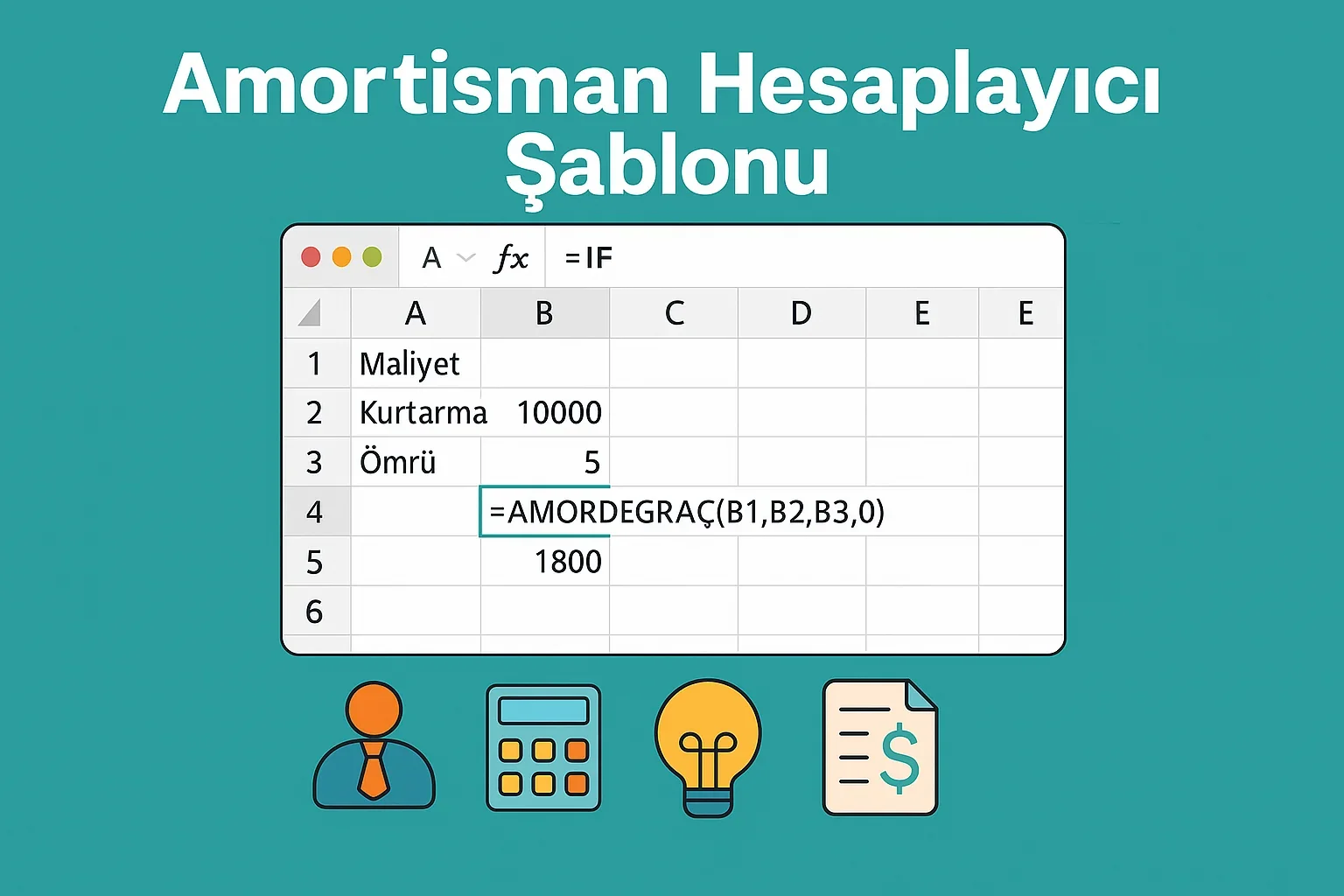 Amortisman Hesaplayıcı Şablonu