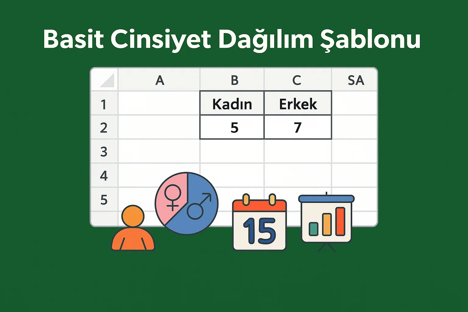 Basit Cinsiyet Dağılım Şablonu