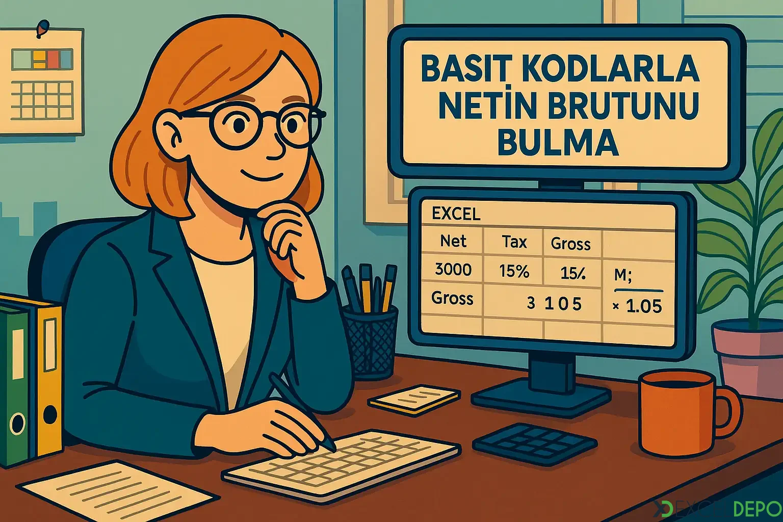 Dosya 'Basit Kodlarla Netin Brütünü Bulma'