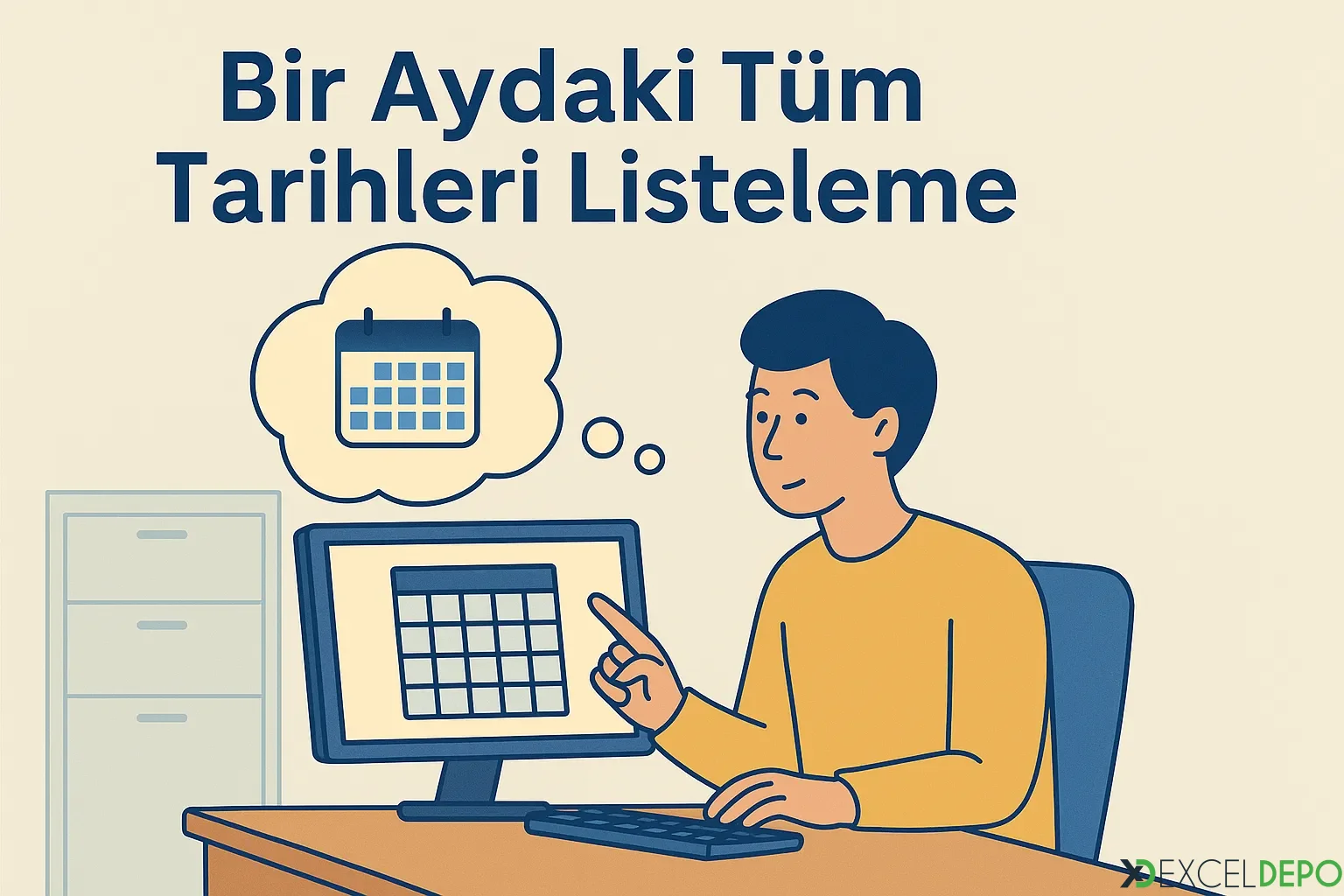 Dosya 'Bir Aydaki Tüm Tarihleri Listeleme'
