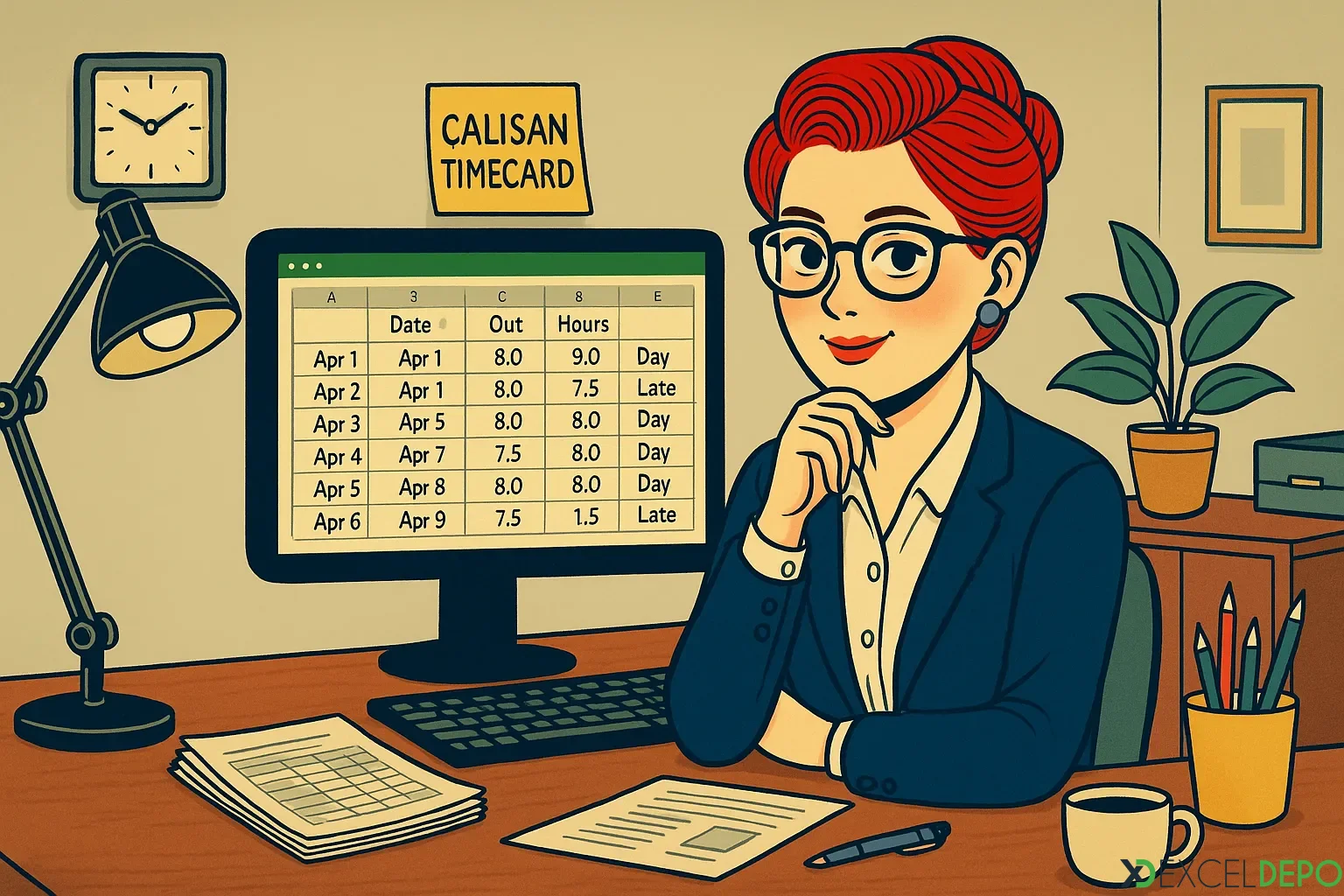 Dosya 'Çalışan Timecard'