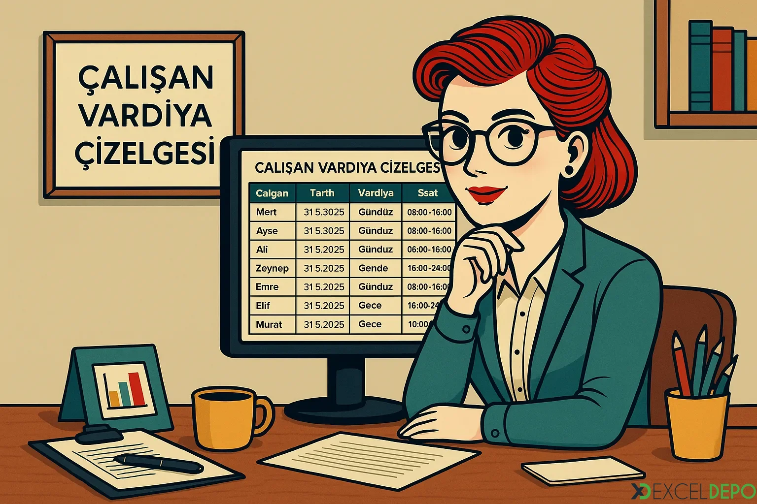 Dosya 'Çalışan Vardiya Çizelgesi'