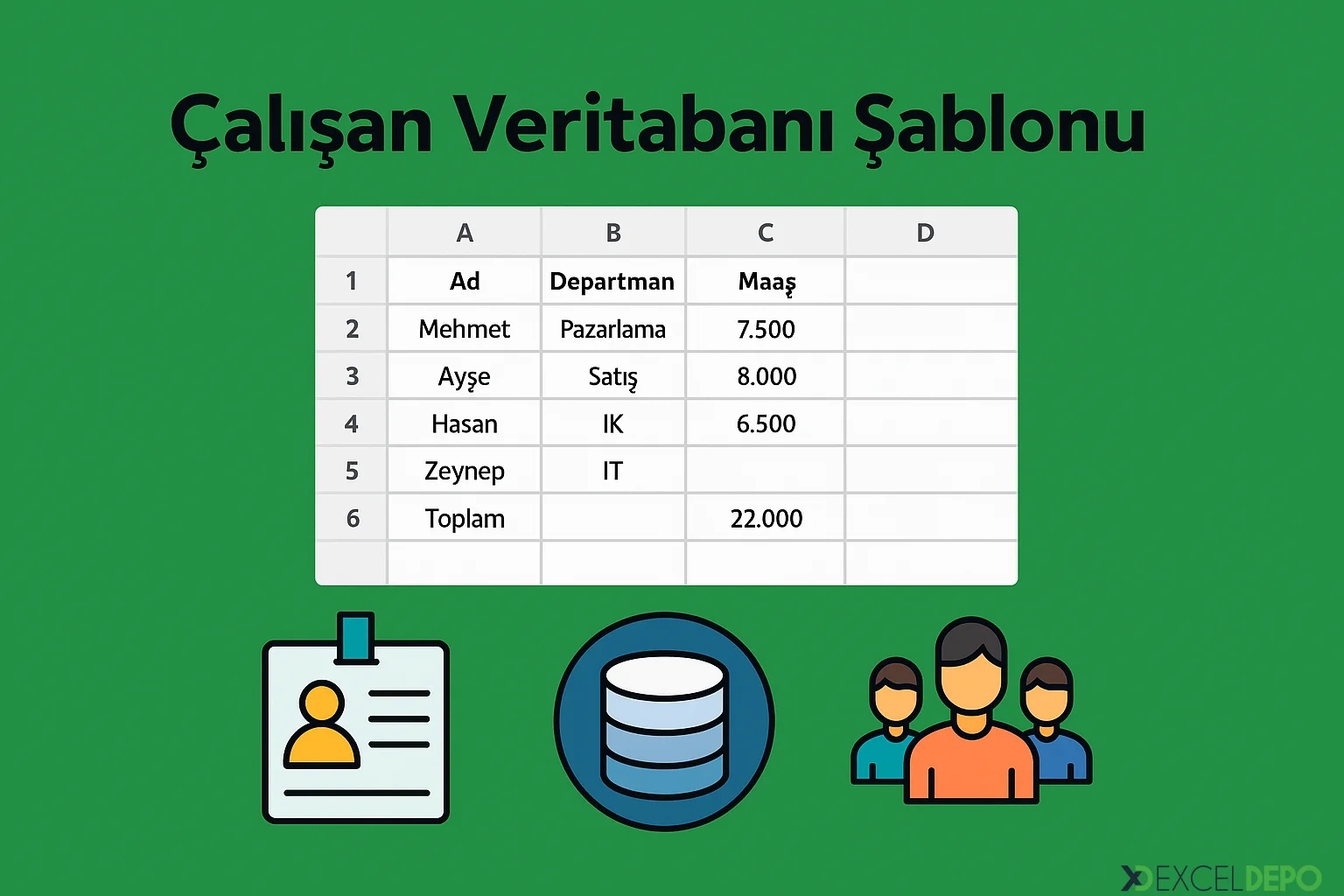 Çalışan Veritabanı Şablonu