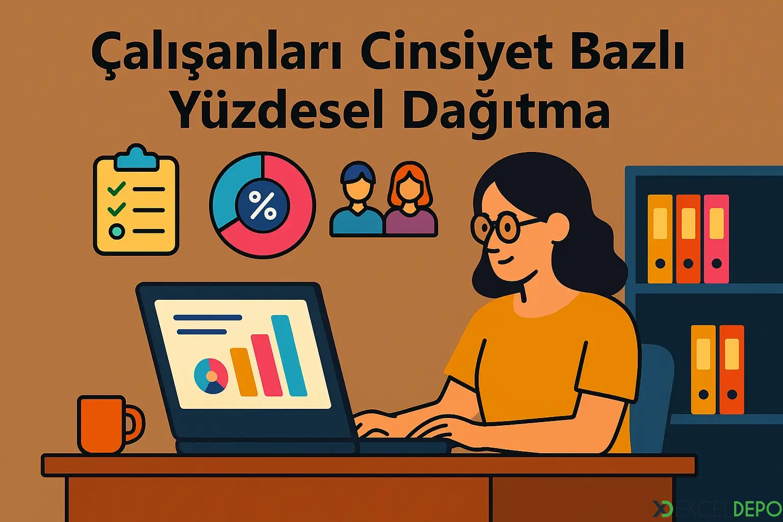 Kaynak 'Çalışanları Cinsiyet Bazlı Yüzdesel Dağıtma'