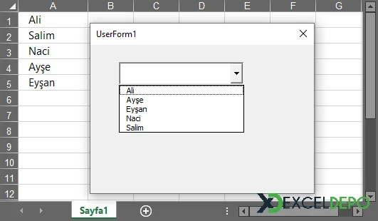 ComboBox Nesnesinde Alfabetik Olarak Veri Listeleme-1.webp