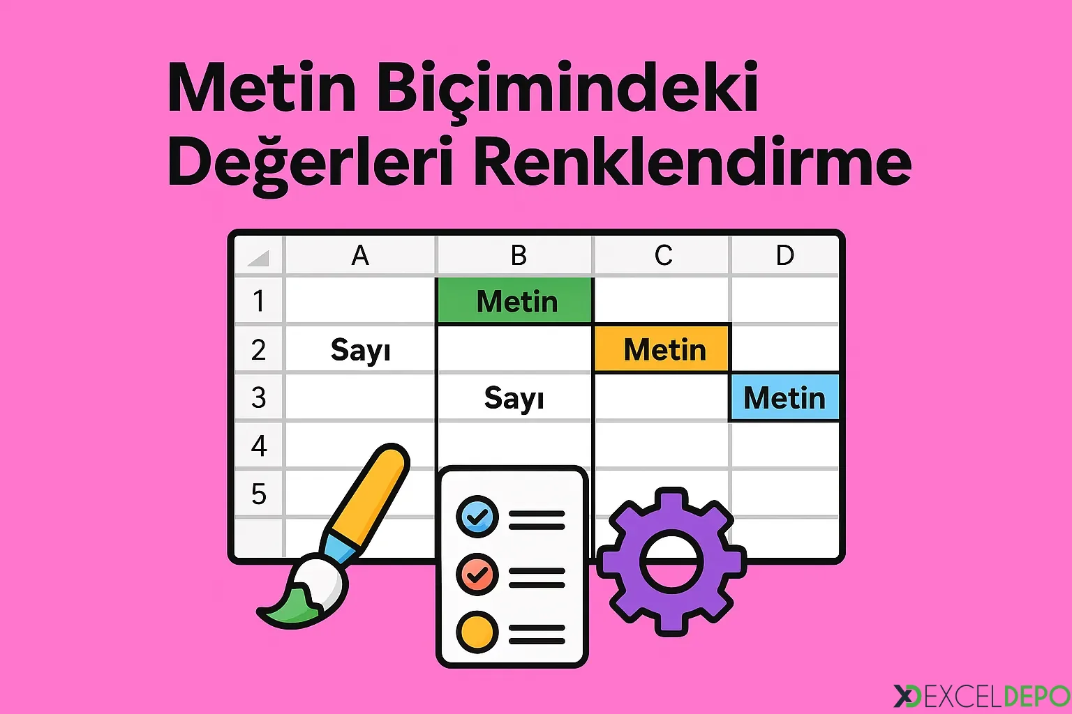 Kaynak 'Metin Biçimindeki Değerleri Renklendirme'