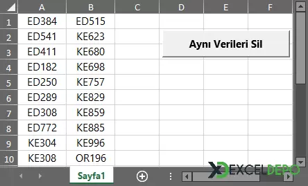 Excel Aynı Verileri Silme-2.webp