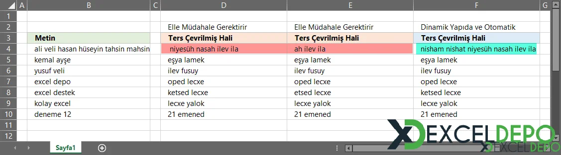 Excel Formülleri ile Tersten Yazdırma-2.webp