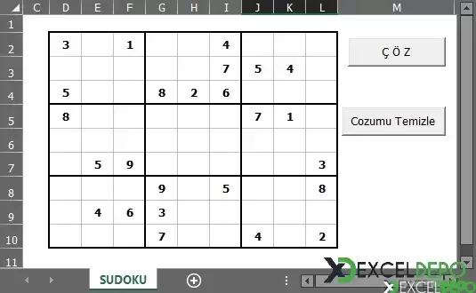 Excel ile Sudoku Oyunu Oynama-1.webp