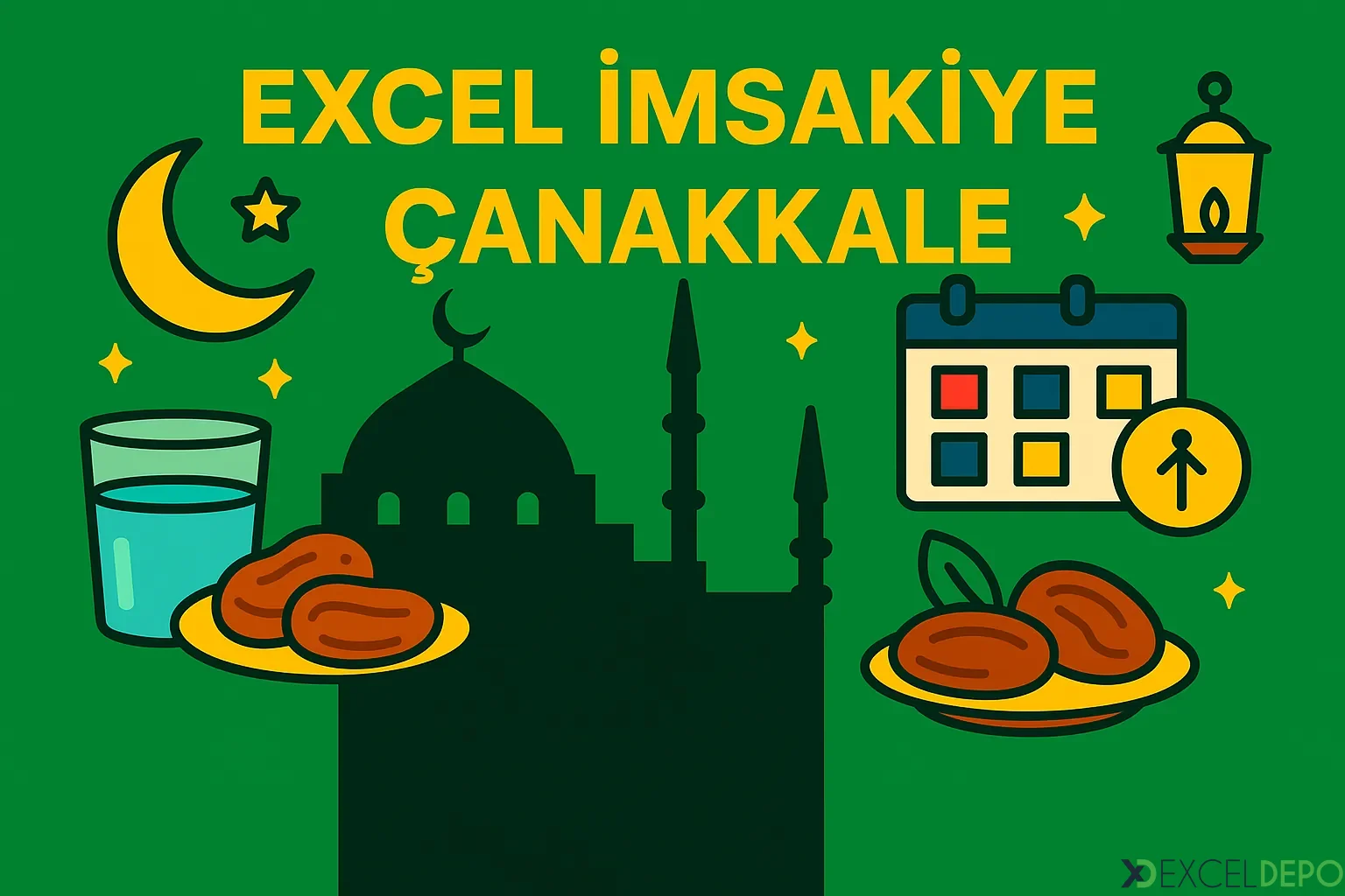 Kaynak 'Excel İmsakiye Çanakkale'