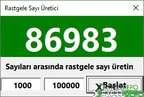 Excel Makroları ile Rastgele Sayı Üretme