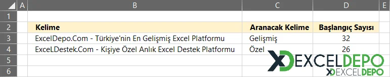 Excelde Kelime Arama Formülü-1.webp