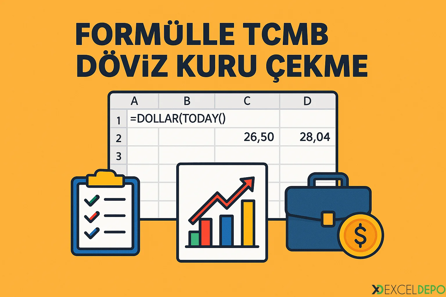 Kaynak 'Formülle TCMB Döviz Kuru Çekme'