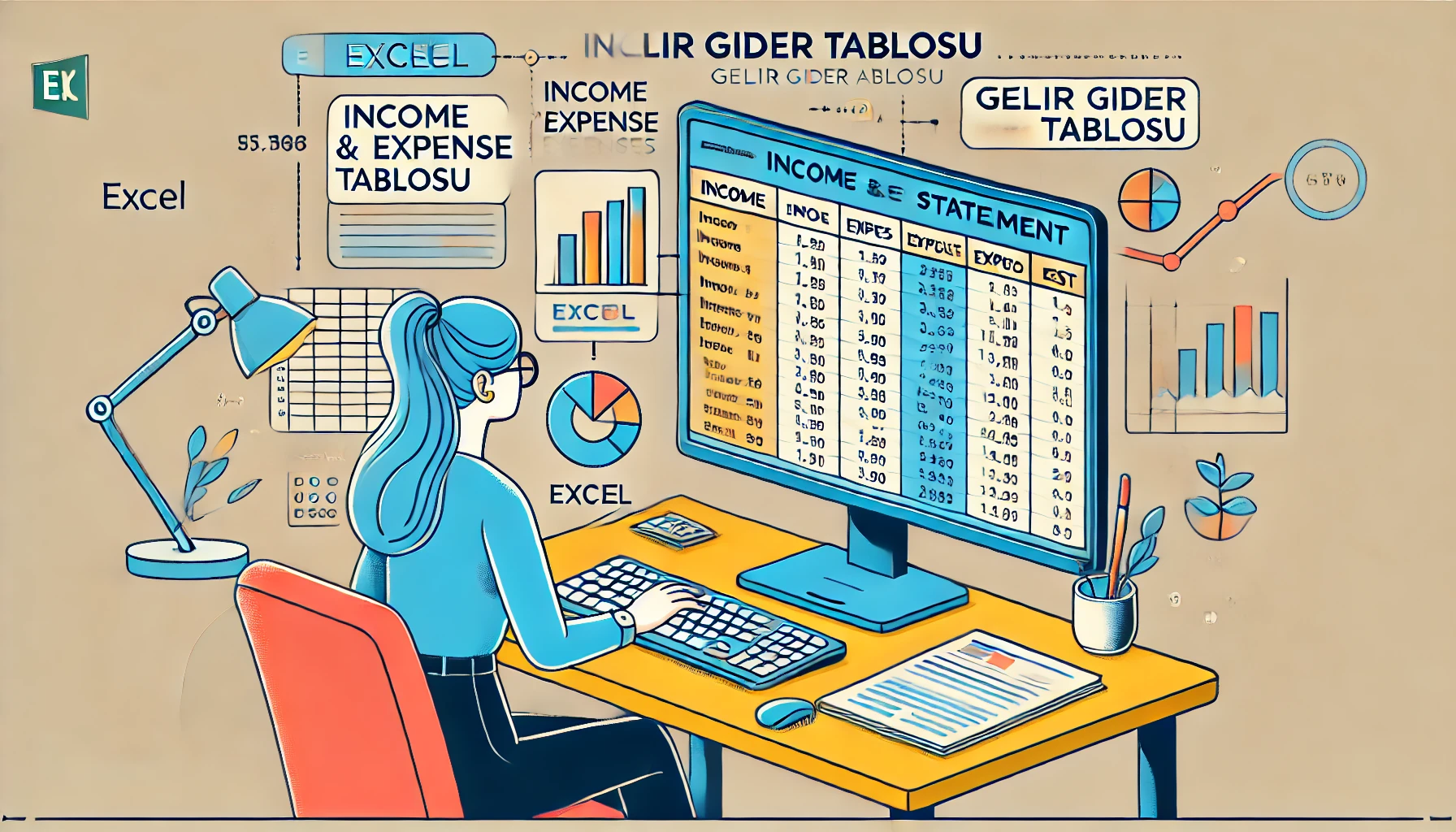 Dosya 'Gelir Gider Tablosu Oluşturma'