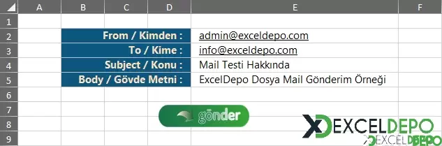 Gönderici Seçenekli E-Mail Yollama