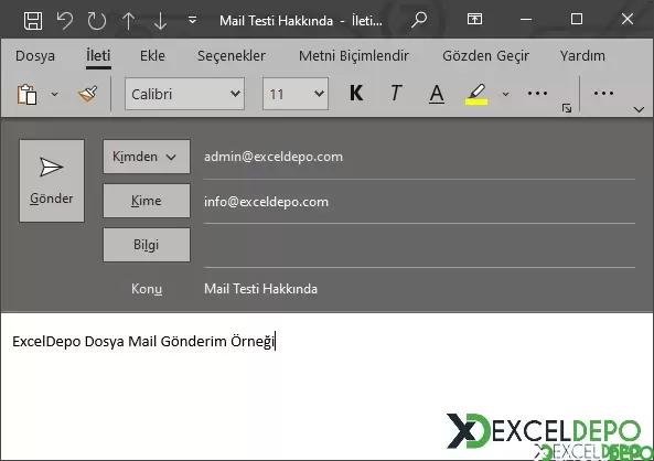 Gönderici Seçenekli E-Mail Yollama