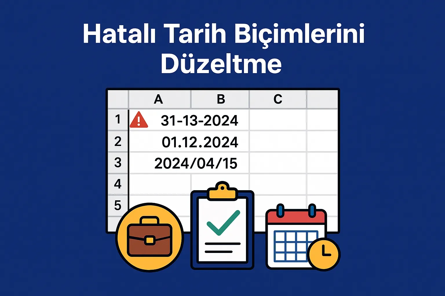 Kaynak 'Hatalı Tarih Biçimlerini Düzeltme'