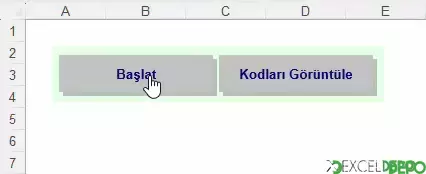 Hücreye Yanıp Sönme Efekti Uygulama