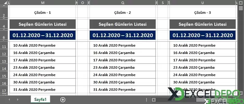 İki Tarih Arasındaki Seçilen Günleri Listeleme-2.webp