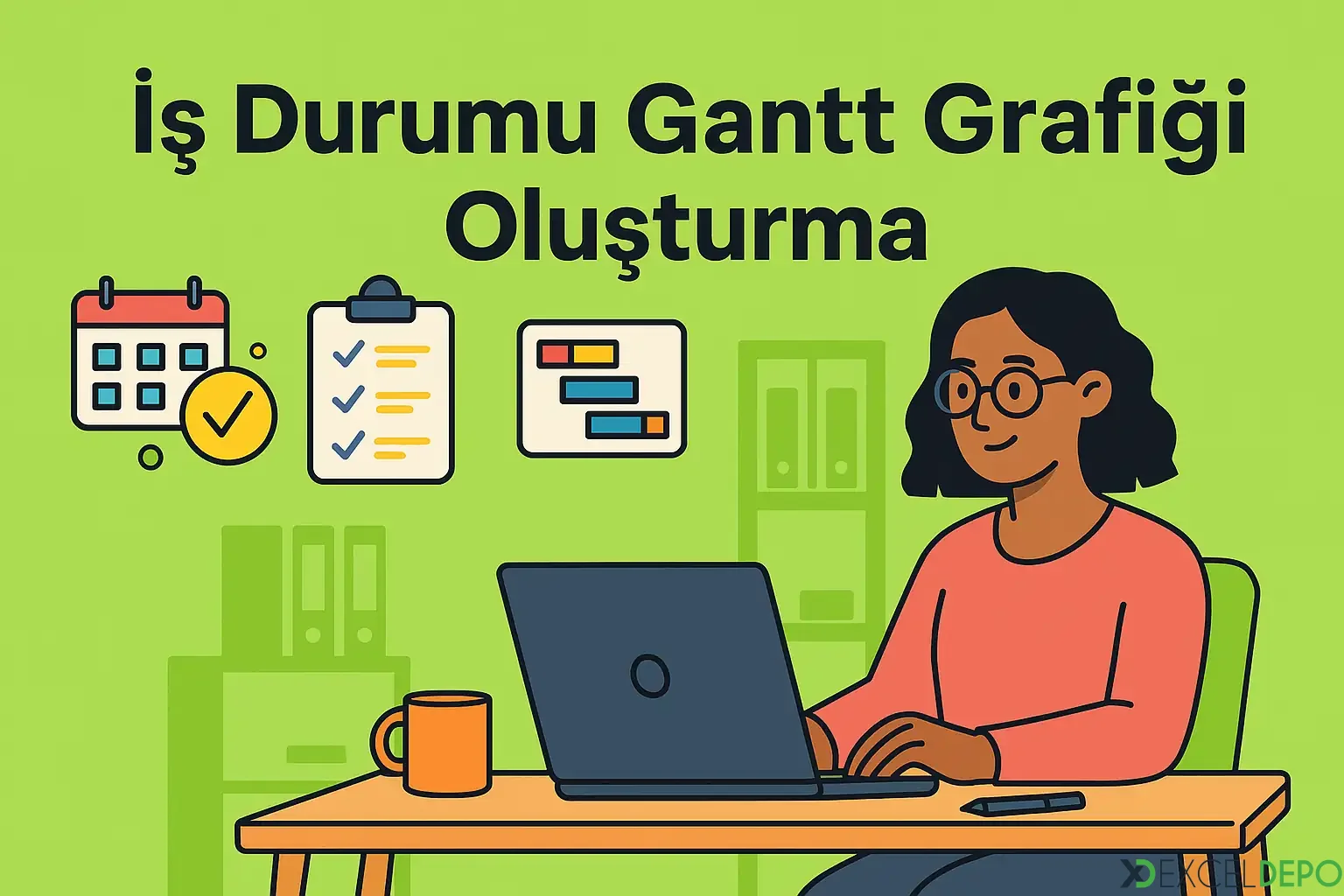 Kaynak 'İş Durumu Gantt Grafiği Oluşturma'