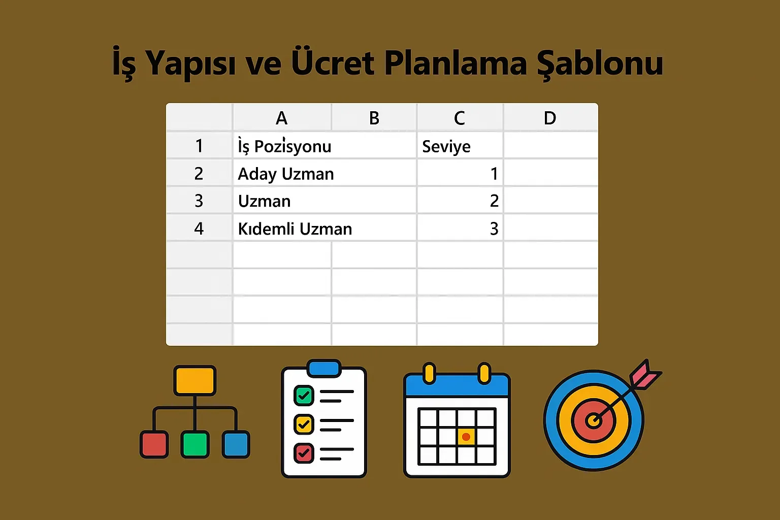 İş Yapısı ve Ücret Planlama Şablonu