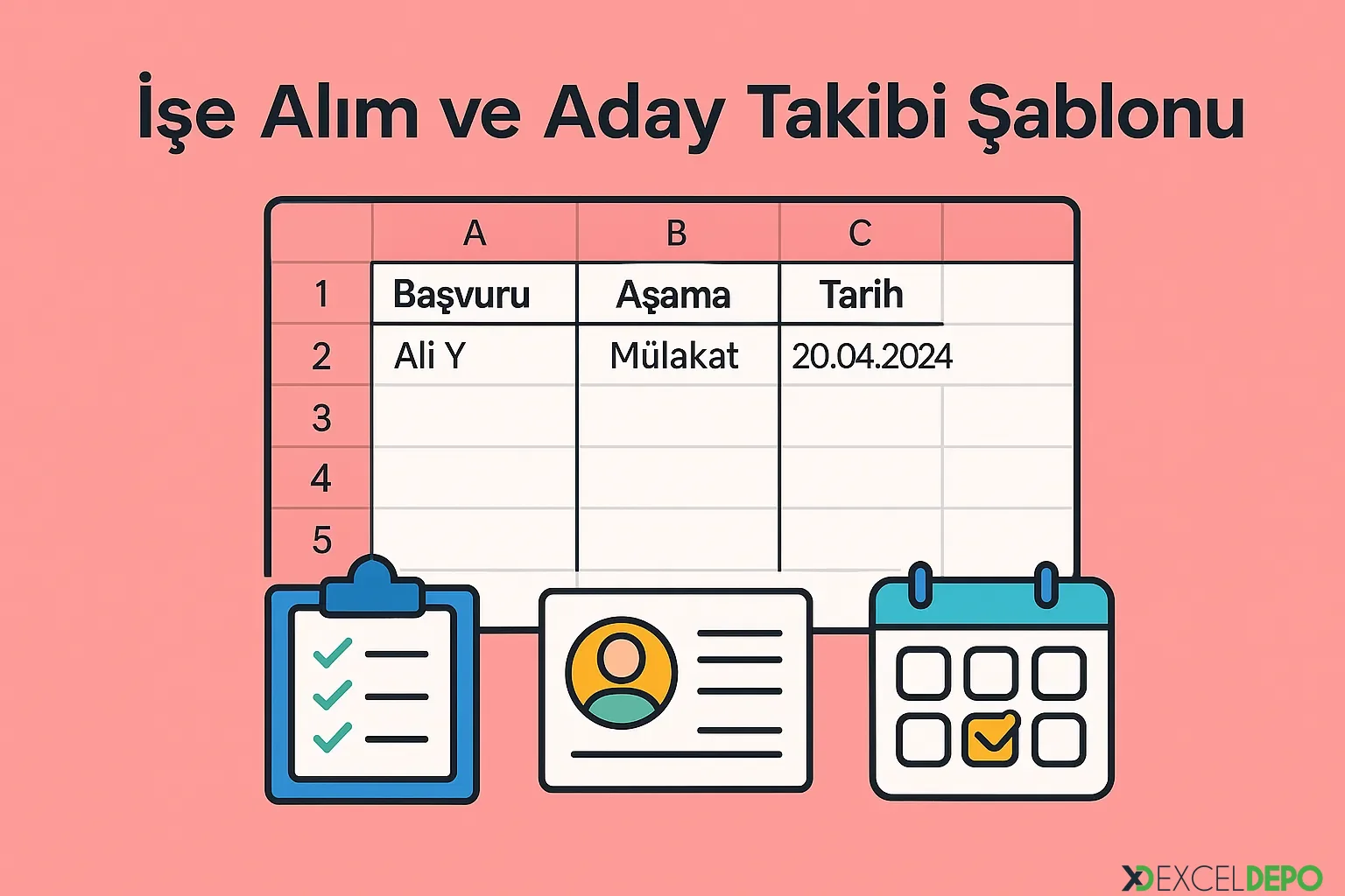 İşe Alım ve Aday Takibi Şablonu