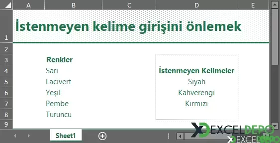  İstenmeyen Kelimeleri Engelleme