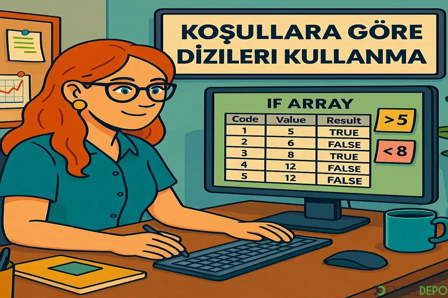 Dosya 'Koşullara Göre Dizileri Kullanma'