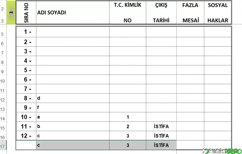 Cursor Hatası ve Satır Ekleme