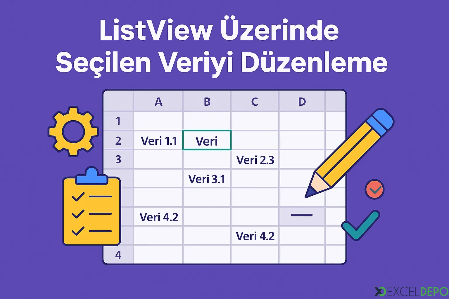 Dosya 'ListView Üzerinde Seçilen Veriyi Düzenleme'