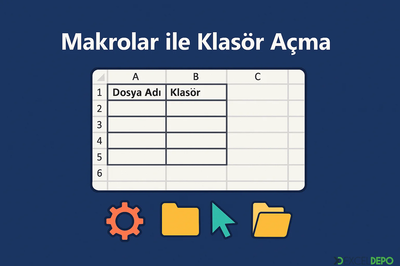Makrolar ile Klasör Açma
