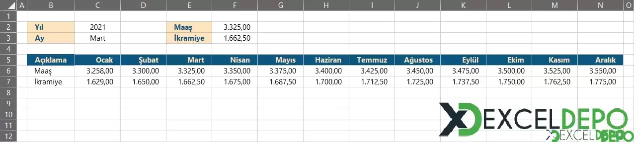 Metin Biçimindeki AY İsmini Tarihlerde Arama