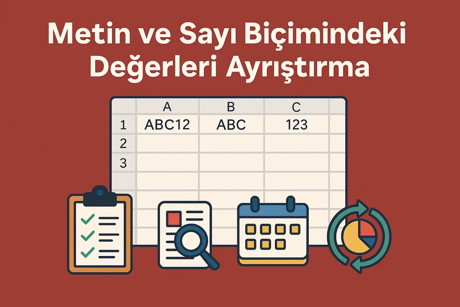 Kaynak 'Metin ve Sayı Biçimindeki Değerleri Ayrıştırma'