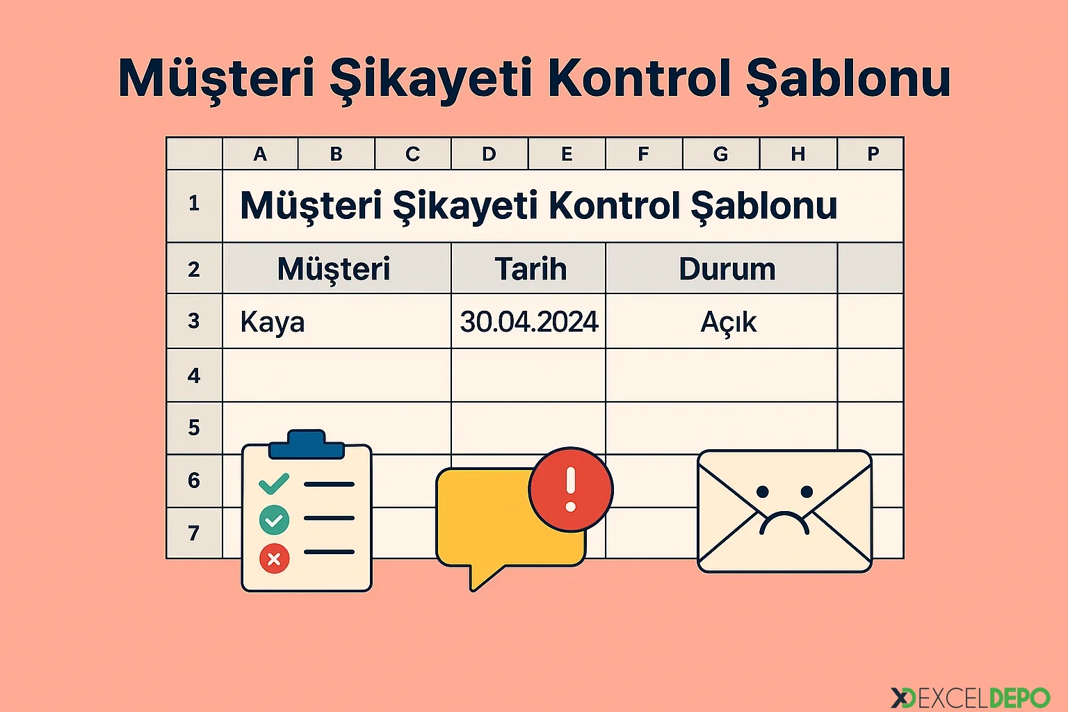 Müşteri Şikayeti Kontrol Şablonu