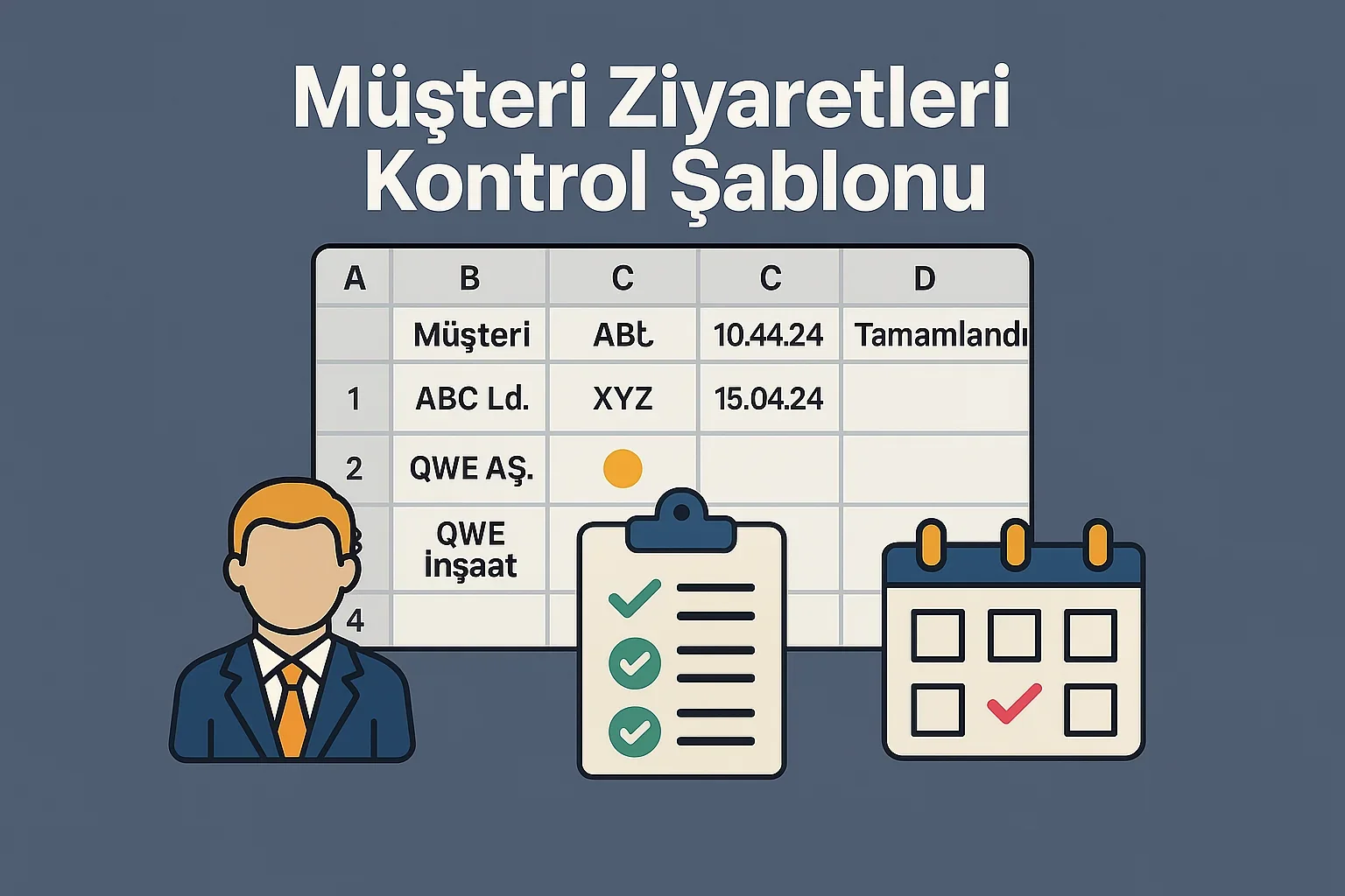 Müşteri Ziyaretleri Kontrol Şablonu