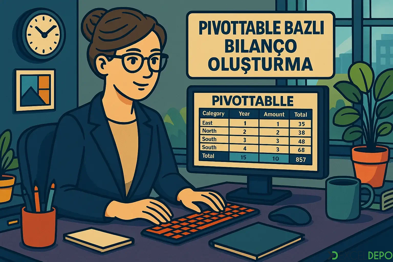 Dosya 'PivotTable Bazlı Bilanço Oluşturma'